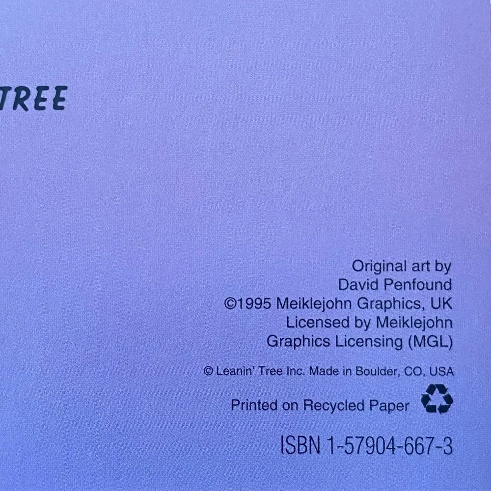 RAINMAKER‎ David Penfound VTG Greeting Card & Magnet Leanin' Tree Combo Pack NOS